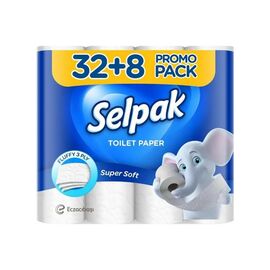 Туалетний папір Selpak 3 шари 32+8 рулонів (8690530059474)