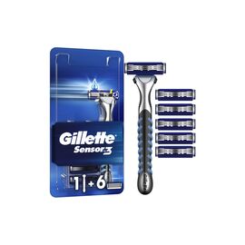 Бритва Gillette Sensor 3 с 6 сменными картриджами (7702018550807)