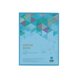 Папка з файлами Optima А4 з 10 файлами "FLEX", блакитна (O32121-11)