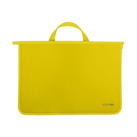 Папка - портфель Economix А4 пластиковый на молнии, 2 отделения, желтый (E31630-05)