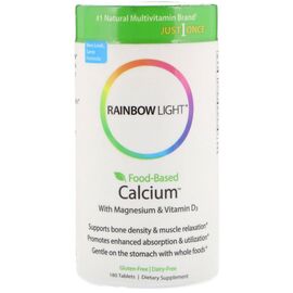 Витамин Rainbow Light Кальций с Магнием и Витамином D3, Food-Based Calcium with Ma (RLT-10952)