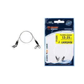 Поводок Ukrspin Orange Spinning Fluoro Sunline 25см 6кг(12lb)/0.3 мм (2шт/уп) (1590.01.63)
