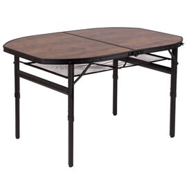 Туристический стол Bo-Camp Melrose Oval 120x80 cm Black/Wood look (1404220)