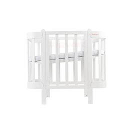 Ліжечко Ingvart трансформер Nika 70 з опускною боковинкою (70х94, 70х120) біле (339003)