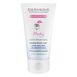 Детский крем Dermedic Linum Emolient Baby Защитный С первых дней жизни 50 мл (5901643170813)