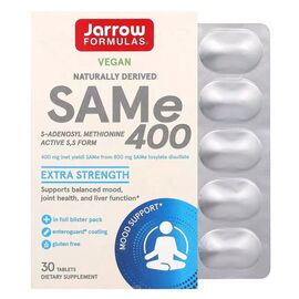 Витаминно-минеральный комплекс Jarrow Formulas SAM-e (дисульфат тозилат), 400 мг, SAMe, 30 таблеток (JRW-20020)