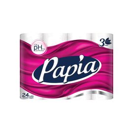 Туалетная бумага Papia 3 слоя 24 рулона (8690536010059)
