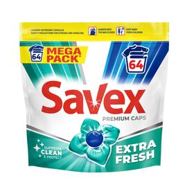 Капсулы для стирки Savex Premium Caps Extra Fresh 64 шт. (3800024048173)