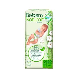 Подгузники Bebem Natural 2 mini 3-6 кг 42 шт (8690536806003)