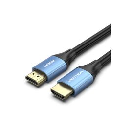 Кабель мультимедийный HDMI to HDMI 5.0m V2.0 4K 60Hz Aluminum Alloy Blue Vention (ALHSJ)