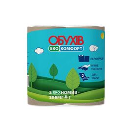 Туалетная бумага Обухів Эко Комфорт 2 слоя 4 рулона (4820003838594)