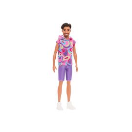 Кукла Barbie Кен Модник в винтажном тоске с коротким рукавом (HRH26)