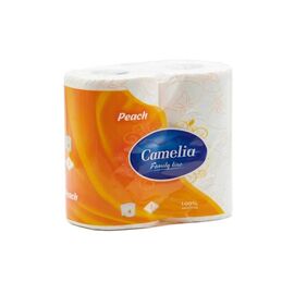 Туалетний папір Camelia Персик 3 шари 4 рулони (8606111248045)