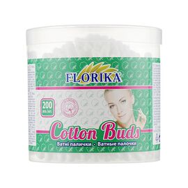 Ватные палочки Florika В пластиковой банке 200 шт. (4820194350493)