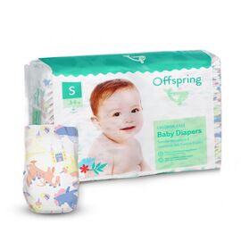 Подгузники Offspring FairyTale размер S 3-6 кг 48 шт (DP-OI-FAT-S48P-FRT)