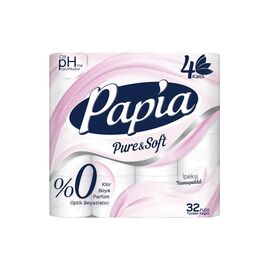 Туалетний папір Papia 4 шари 32 рулони (8690536024209)