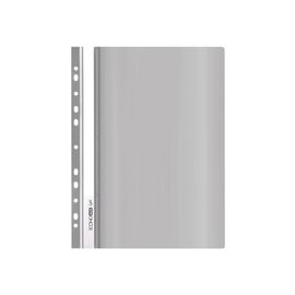 Папка-швидкозшивач Economix А4 Light з перфорації, сіра (E38504-10)