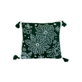 Наволочка Прованс декоративна в'язана Різдвяник зелений 45х45 (030170)