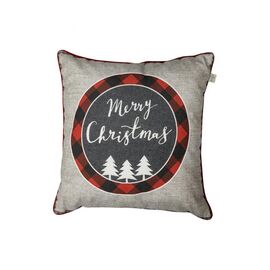 Наволочка Прованс декоративная Мегу Cristmas серая 45х45 (031692)
