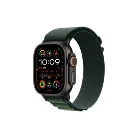 Смарт-часы Apple Watch Ultra 2 2024 GPS + Cellular 49mm Black Titanium Case with Dark Green Alpine Loop - Large (MX4T3UL/A)
