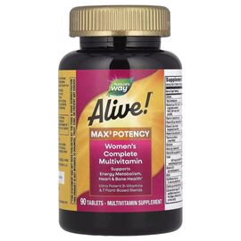 Мультивитамин Nature's Way Мультивитамины для женщин, Alive! Max3 Potency, Women''s Complete Multivitamin (NWY-15543)