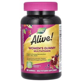 Мультивитамин Nature's Way Мультивитамины для женщин, вкус ягод, Alive! Women''s Gummy Multivitam (NWY-15903)