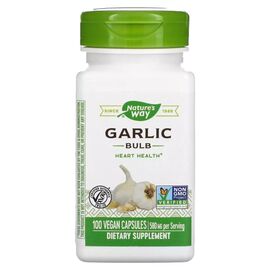 Витаминно-минеральный комплекс Nature's Way Чеснок, 580 мг, Garlic Bulb, 100 вегетарианских капсул (NWY-13000)