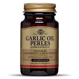 Вітамінно-мінеральний комплекс Solgar Часникова олія Перлес, Garlic Oil Perles, з ослабленим запахом (SOL01220)