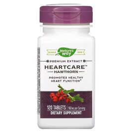 Травы Nature's Way Боярышник, 80 мг, HeartCare, Hawthorn, 120 таблеток (NWY-06690)