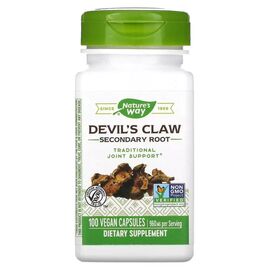 Трави Nature's Way Кіготь Диявола (Гарпагофітум), 480 мг, Devil''s Claw, Secondary Root, 100 (NWY-12350)