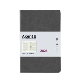 Еженедельник Axent датированный 2025 Partner City Soft 145х210 мм, серый (8821-25-06-A)