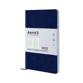 Еженедельник Axent датированный 2025 Partner City Soft 125х195 мм, синий (8521-25-02-A)