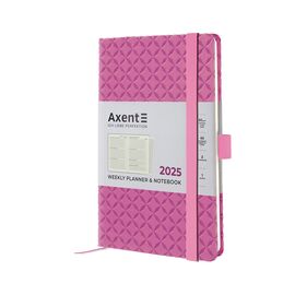 Еженедельник Axent датированный 2025 Partner Gently 125х195 мм, розовый (8522-25-03-A)