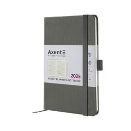 Еженедельник Axent датированный 2025 Partner Lines 125х195 мм, серый (8515-25-03-A)