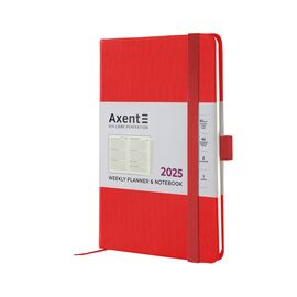 Еженедельник Axent датированный 2025 Partner Lines 125х195 мм, ярко красный (8515-25-54-A)