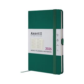 Еженедельник Axent датированный 2025 Partner Strong 125х195 мм, зеленый лес (8505-25-61-A)