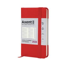 Еженедельник Axent датированный 2025 Pocket Strong 90х150 мм, красный (8508-25-05-A)