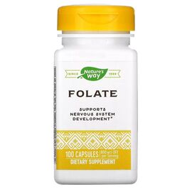 Витамин Nature's Way Фолат, 800 мкг, Folate, 100 капсул (NWY-40451)