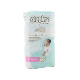 Подгузники Giggles Premium 1 Newborn 2-5 кг 40 шт (8680131206872)