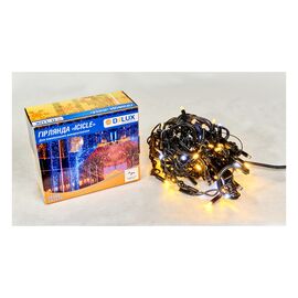 Гірлянда Delux Icicle 75LED 2x0.7m 18 біл. flash теплий білий/чорний IP44 EN (90015185)
