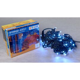 Гирлянда Delux Icicle 75LED 2x0.7m белый/черный IP44 EN (90016589)