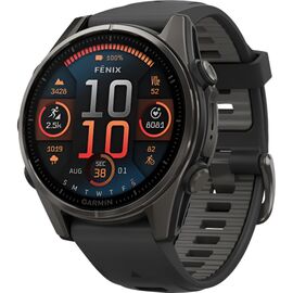 Смарт-годинник Garmin fenix 8 43mm, AMOLED, Saph, CrbnGry Ti/Blk, Blk/PebblGryBnd, (010-02903-21)