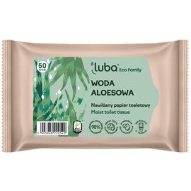Туалетная бумага Luba Eco Family Увлажненный с алоэ вера 50 шт. (5903968220549)