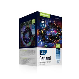 Гирлянда ColorWay LED 200 20 м 8 функций (CW-G-200L20UMC)