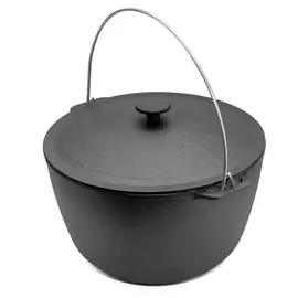 Котел туристический Brizoll чавунний з кришкою 10 л (KT10-1)