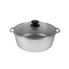 Каструля Brizoll алюмінієва зі скляною кришкою 4 л (10-004-6)