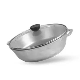 Сковорода Brizoll Monolith алюмінієва зі скляною кришкою 26 см (5-2660-6)