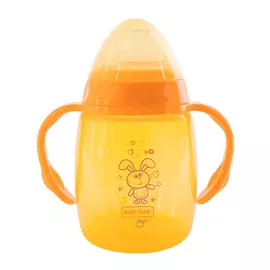 Поильник-непроливайка Baby Team С силиконовым спаутом и ручками 250 мл (4824428050043)