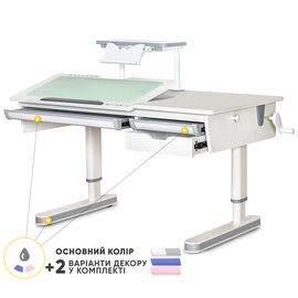 Парта зі стільцем Evo-kids Montreal 2 WG з полицею S-50 (BD-670-2 WG + S 50 WG)