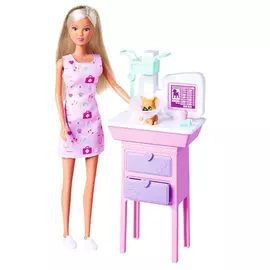 Кукла Simba набор Штеффи Щенячий доктор, с аксессуарами (5733653)